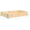 vidaXL Paletten-Aufsatzrahmen 80×120 cm Kiefern-Massivholz Produktbild-Vorschau 7