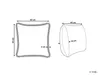 BELIANI Dekokissen Cremeweiß Baumwolle 45 x 45 cm Bezug mit Produktbild-Vorschau 3