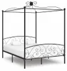 vidaXL Hemelbedframe, zwart, metaal, 180 x 200 cm Productafbeelding-voorbeeld 1