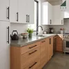 Eleganter schwarzer Möbelgriff Reling 96 mm aus Edelstahl Produktbild-Vorschau 6