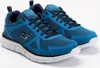 A pair of blue Skechers sneakers on a white background. Anteprima dell’immagine prodotto
