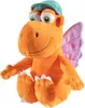 A plush toy dragon wearing a green cap, sitting down. Anteprima dell’immagine prodotto