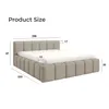 Polsterbett NUBO Medium 180x200 cm mit bettkasten - PERFECT Produktbild-Vorschau 4