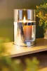 DOMO Windlicht mit Glas - D.13cm - silberfarben - Edelstahl Produktbild-Vorschau 2