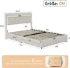 Letto imbottito UnboxG - letto matrimoniale 160x200cm Anteprima dell’immagine prodotto 7