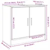 Möbel Waschbeckenunterschrank Schwarz 63x29x55 cm Produktbild-Vorschau 12
