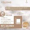 Spessarttraum Daunendecke Bronze Füllung: 90% Daunen/ 10% Produktbild-Vorschau 8