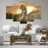 Bild auf Leinwand - Leinwandbild - Löwen Sonnenuntergang Produktbild-Vorschau 6