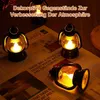 Weihnachtsdeko Mini Laternen Schwarz,6 Stück LED Produktbild-Vorschau 3