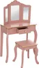 Kinderfrisiertisch und hocker "sissi" rosa l60cm  - Voir les images du produit 1