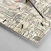 Wanduhr - Quadrat - Glasuhr - Graffiti Kritzeleien Zeichnen Produktbild-Vorschau 5