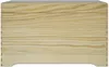 A plain, front-facing view of a wooden chest. Produktbild-Vorschau