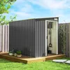Outsunny metalen tuinhuis, 2,81 m², 154x206,5x181 cm. Productafbeelding-voorbeeld 2