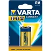 A VARTA LONGLIFE 9V battery in its retail packaging. Voir les images du produit