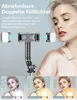 Selfie-Stick-Stativ mit 2 Fülllichtern, 114 cm verbessertes Produktbild-Vorschau 2