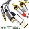 3 in 1 to RCA Audio Cable Typ C to 2RCA Stereo Adapter Produktbild-Vorschau 1