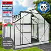BRAST Gewächshaus Aluminium mit Fundament | 380x250x205cm | Produktbild-Vorschau 1