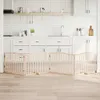 vidaXL 4-dielna brána pre psov so sklopnými dverami 320 cm Náhľad obrázku produktu 2