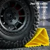 Wiltec Cales de roue robustes en PE-HD, 166 x 75 x 94 mm, Voir les images du produit 4
