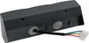 A black power strip with three outlets and a USB-C/USB-A port, shown from a slightly elevated side angle with cables exiting one side. Produktbild-Vorschau