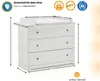 arthur berndt Commode à langer Thilo MDF blanc Voir les images du produit 7