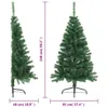Two artificial Christmas trees are shown with measurement indicators. Náhľad obrázku produktu