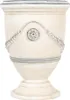 A beige ceramic pot with decorative elements. Podgląd zdjęcia produktu