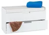 Relaxdays Sitzkommode, Garderobenbank mit 2 Schubladen, Produktbild-Vorschau 11