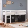 Hoogslaper met matras 90x200 cm, kinderbed, ladder, hout, Productafbeelding-voorbeeld 25