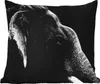MuchoWow® Outdoor Kissen - Elefant auf schwarzem Produktbild-Vorschau 1