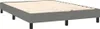Cadre de lit sans matelas gris foncé 140x190 cm Tissu Voir les images du produit 3
