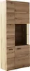 Vitrine HARPER MAIHAR BHT 90x206x38 cm braun Glasschrank Produktbild-Vorschau 1