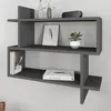 DECORTIE Paralel scaffale a parete Libreria moderna grigio Anteprima dell’immagine prodotto 2