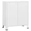 vidaXL Commode industrielle avec tiroirs blanc 78x40x93 cm Voir les images du produit 6