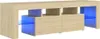 vidaXL TV-Schrank mit LED-Beleuchtung Sonoma-Eiche Produktbild-Vorschau 7