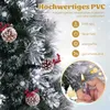 COSTWAY albero di Natale artificiale 180 cm con pigne e Anteprima dell’immagine prodotto 5