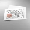 Poster - Poster ohne Rahmen - Abstraktion Linien Sonne - Produktbild-Vorschau 3