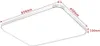 A white rectangular LED ceiling light with dimensions indicated. Produktbild-Vorschau