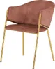 riess-ambiente Design Stuhl NOBLESSE rosé Samt golden Produktbild-Vorschau 10