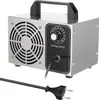 A silver and black ozone generator with a black handle and a power cord with a plug. Produktbild-Vorschau