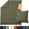 EllaTex Renforcé Bettwäsche 135x200 + 80x80 cm Baumwolle – Produktbild-Vorschau 1
