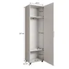 Garderobenschrank LIVIA Weiß – Flur-Hochschrank mit Produktbild-Vorschau 8