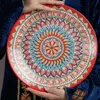Lagan Mehrob rot, Rischtan Keramik, Handarbeit, Muster MIX, Produktbild-Vorschau 5