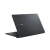 A dark gray ASUS Expertbook laptop is shown from a three-quarter rear view against a white background. Produktbild-Vorschau