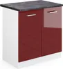 Spülenunterschrank Vicco R-Line Rot Hochglanz 80 cm , AP Produktbild-Vorschau 1
