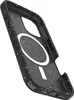 The back of a black speckled phone case with a white MagSafe ring. Náhled obrázku produktu