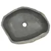 vidaXL Lavabo in pietra di fiume ovale 45-53 cm - Lavabo da Anteprima dell’immagine prodotto 6