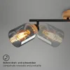 Spotlight, with wood, smoked glass, 3xE27/max.10W Produktbild-Vorschau 4