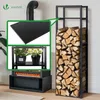 VOUNOT® Verstellbare Kaminholzregal 45 x 32 x 170 cm, 3 Produktbild-Vorschau 4