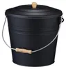 Relaxdays Ascheeimer mit Deckel, 12 L, Kamineimer, Stahl & Produktbild-Vorschau 10